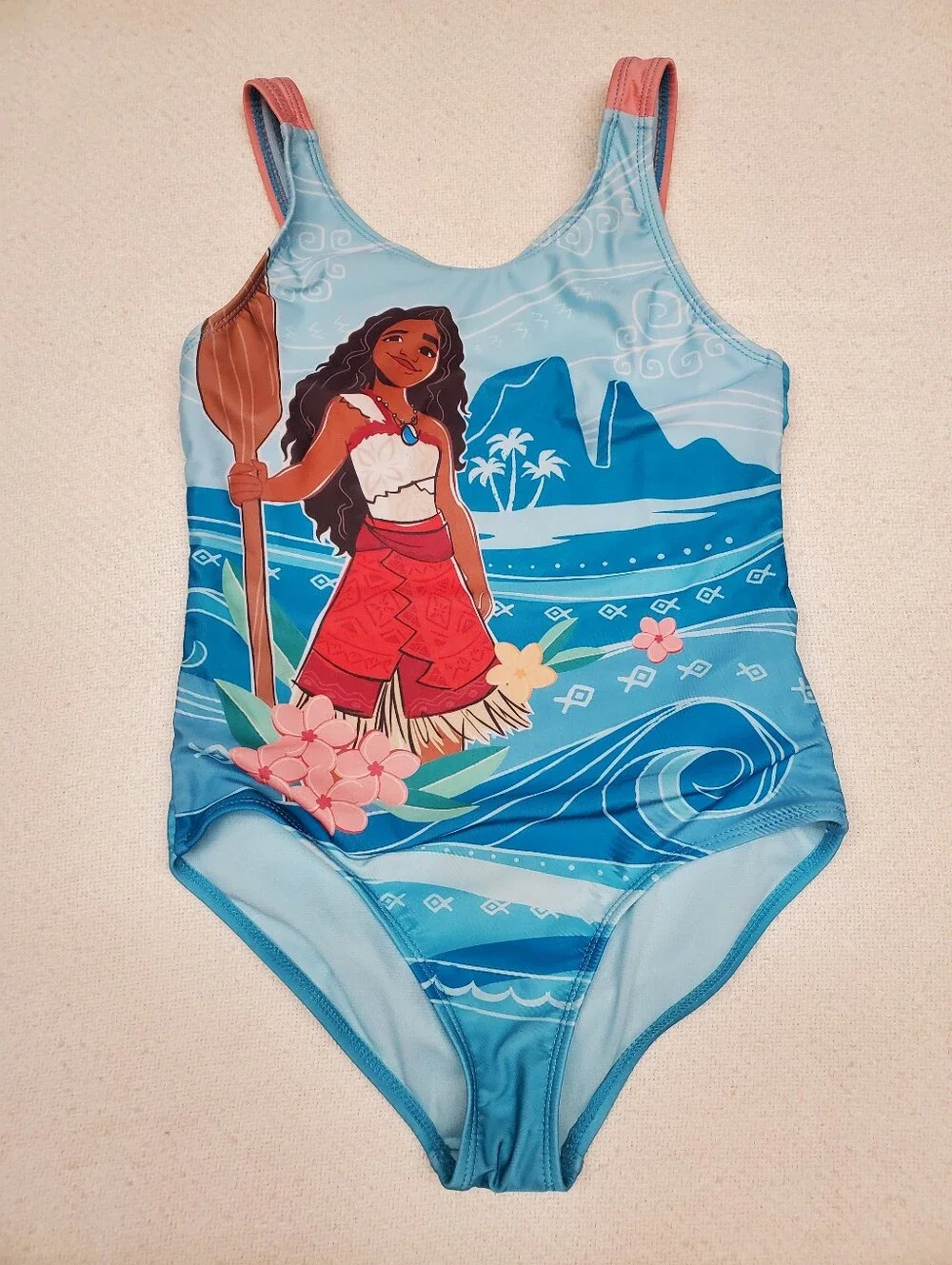 Disney Moana Bundle -  Swimsuit Sz 7/8 + Moana Plush Bundle 🌺